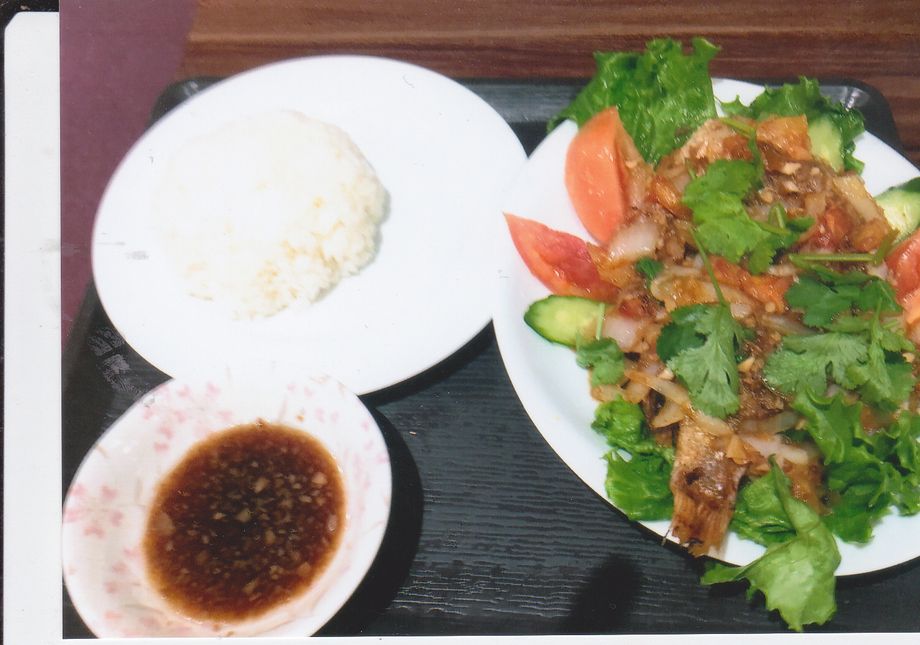 揚げ魚の甘酢あんかけ（１１００　　ご飯セット　　1260）