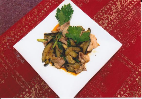 なすのオイスターソース炒め