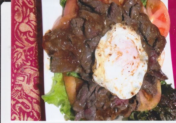 牛肉のオイスターソース炒め