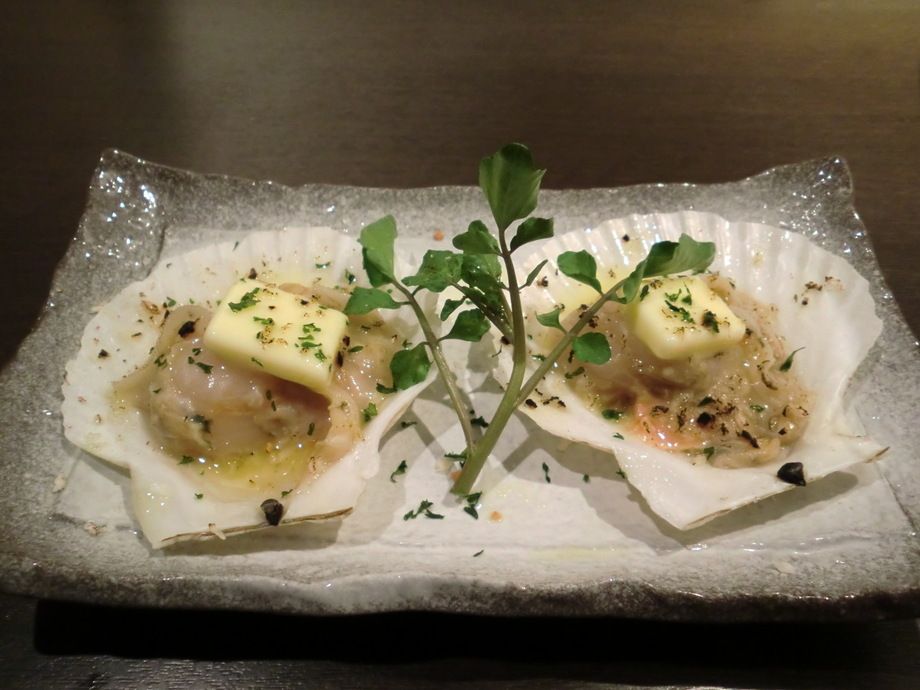 帆立ガーリックバター焼き