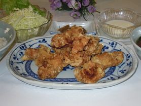 大山鶏の唐揚ランチ