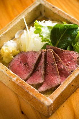 大和牛の低温ローストビーフ 大和牛の低温ローストビーフ