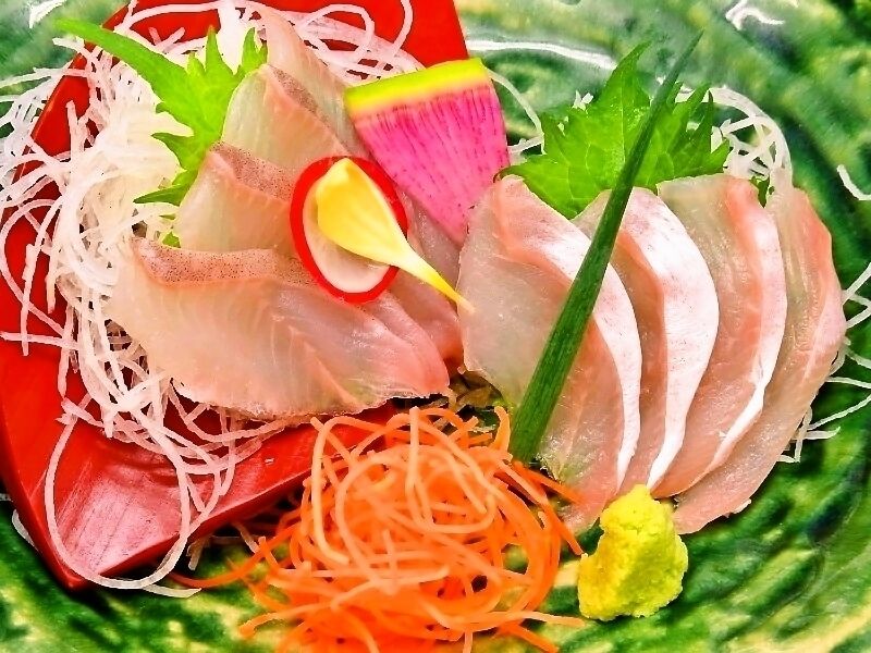 美濃家人気メニュー！ホッケ刺し（850円）