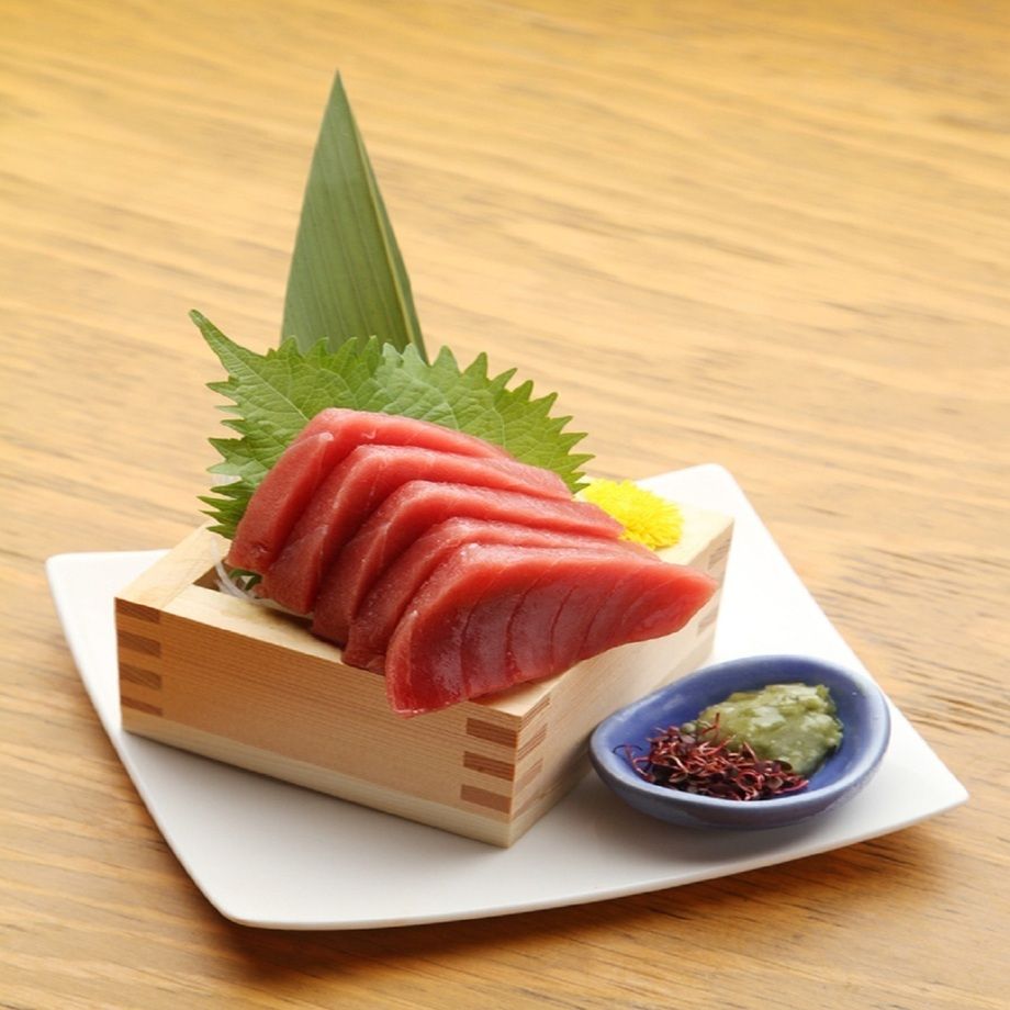 生本マグロ刺身枡盛