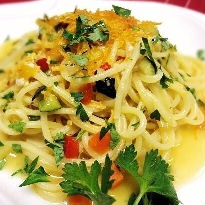 サルデイーニャ産本カラスミのペペロンチーノ