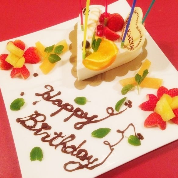 KOTOアニバーサリーデザートプレート(要予約)