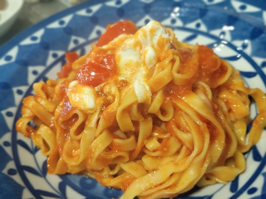 にんにくと唐辛子のシンプルトマトソース（￥1200）