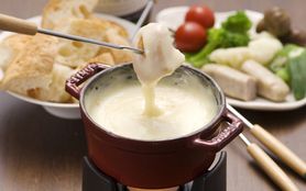 【年中人気！】濃厚チーズフォンデュがついたプラン　※飲み放題90分付き