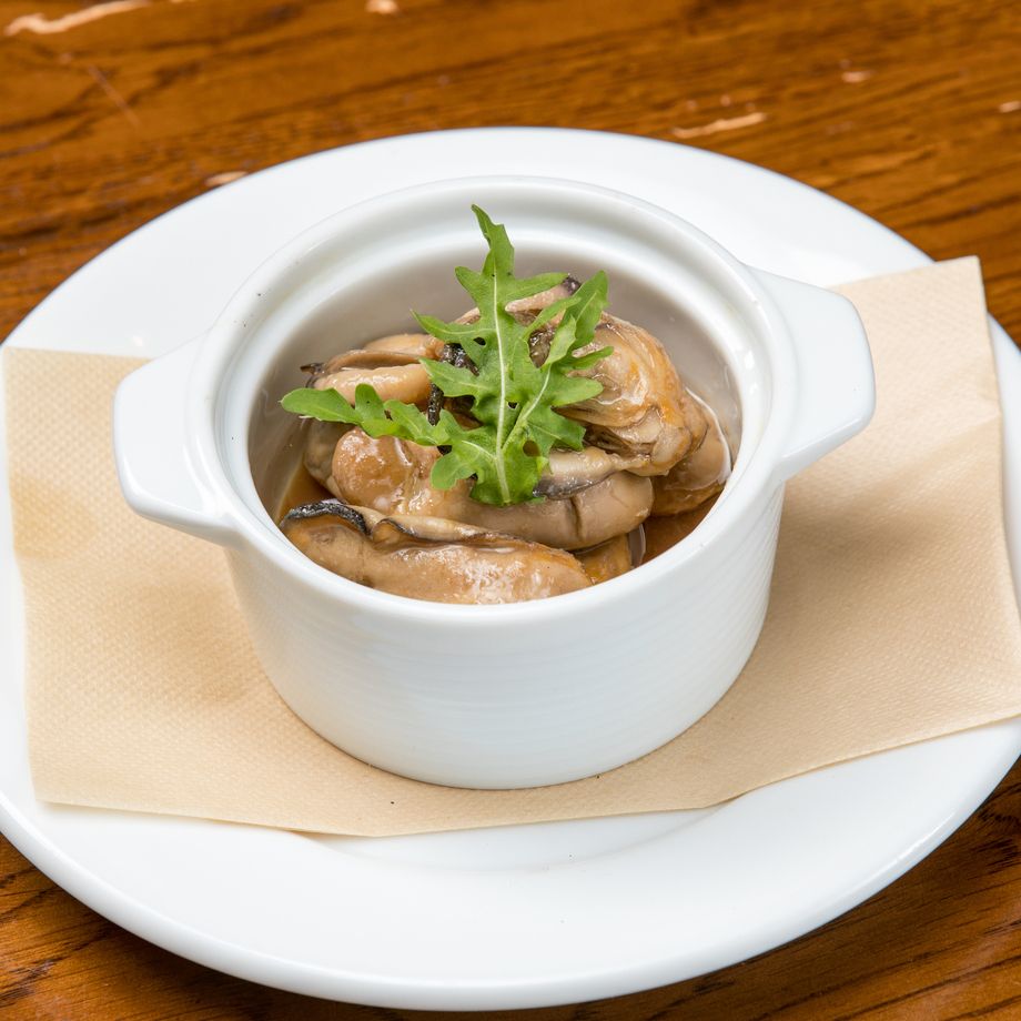 自家製カキのマリネ ガーリックオイル風味（600円）