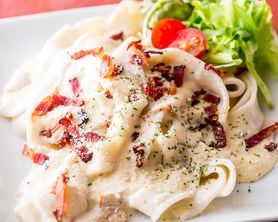 ほうとうのカルボナーラ