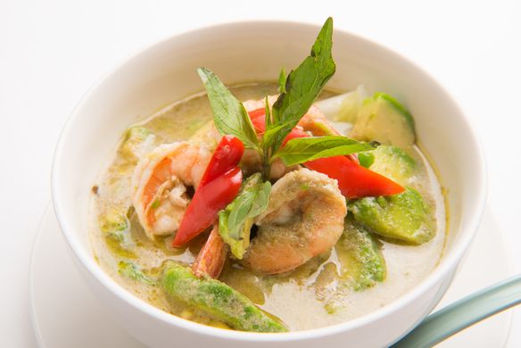 海老とアボカドのグリーンカレー