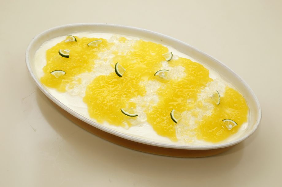 シークワーサーのレアチーズケーキ