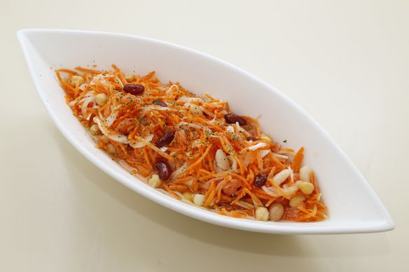 人参と4種豆のマリネ