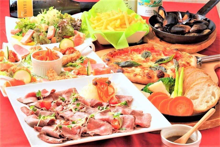 ★[ディナーコース③]2名様～彩り野菜のチーズラクレットとローストビーフシェアコース[お祝い対応]