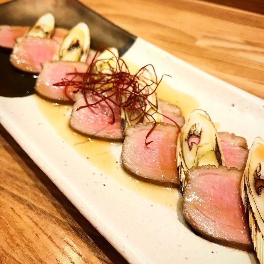 鴨ロース 焼ねぎ挟み