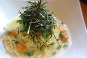 雲丹クリーム和風〜イカ、大葉、生雲丹、刻み海苔〜