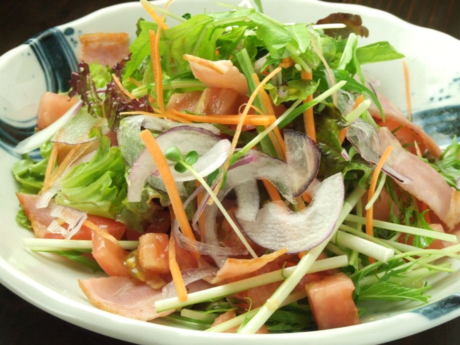 水菜とベーコンのあっさりサラダ（790）