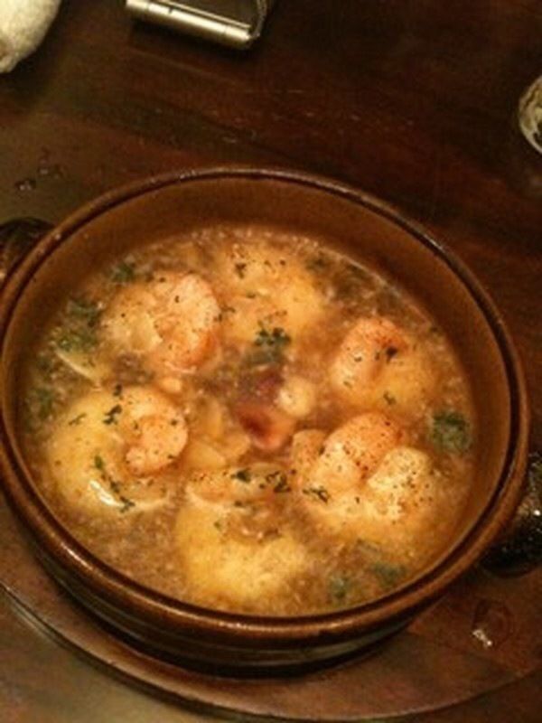 ぷりぷり海老のアヒージョ