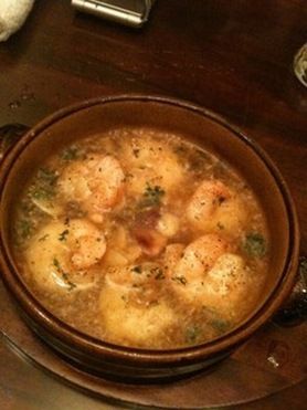 ぷりぷり海老のアヒージョ