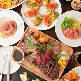 【肉づくし◎】2.5時間飲み放題付「ラッキー肉バルコース」【全7品/4800円→3800円】