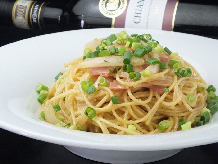  ベーコンと玉ねぎの和風クリーム