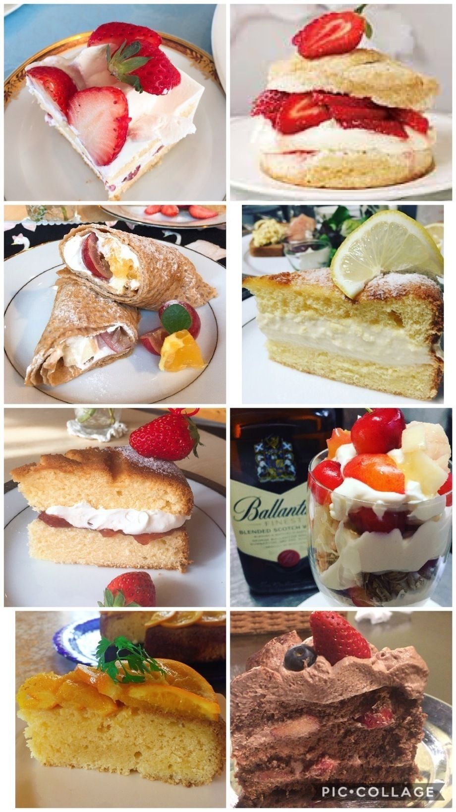 ティールームのケーキ