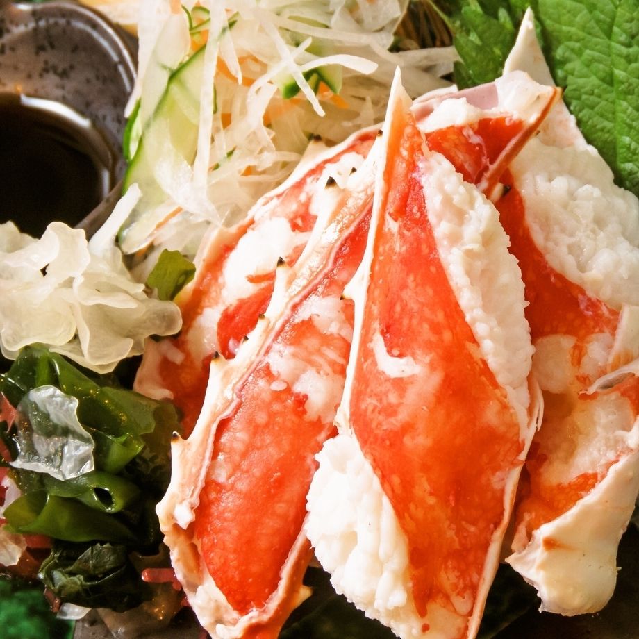 タラバガニのお造り