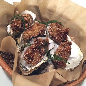 牡蠣の変わり衣揚げ