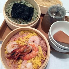 エビアーオリジナル〆のわっぱ飯