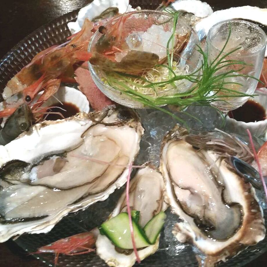 海老の刺身盛り合わせ（1800）