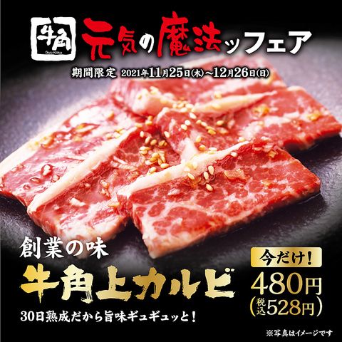 【元気の魔法ッ フェア特別価格】牛角上カルビ（528円（税込））