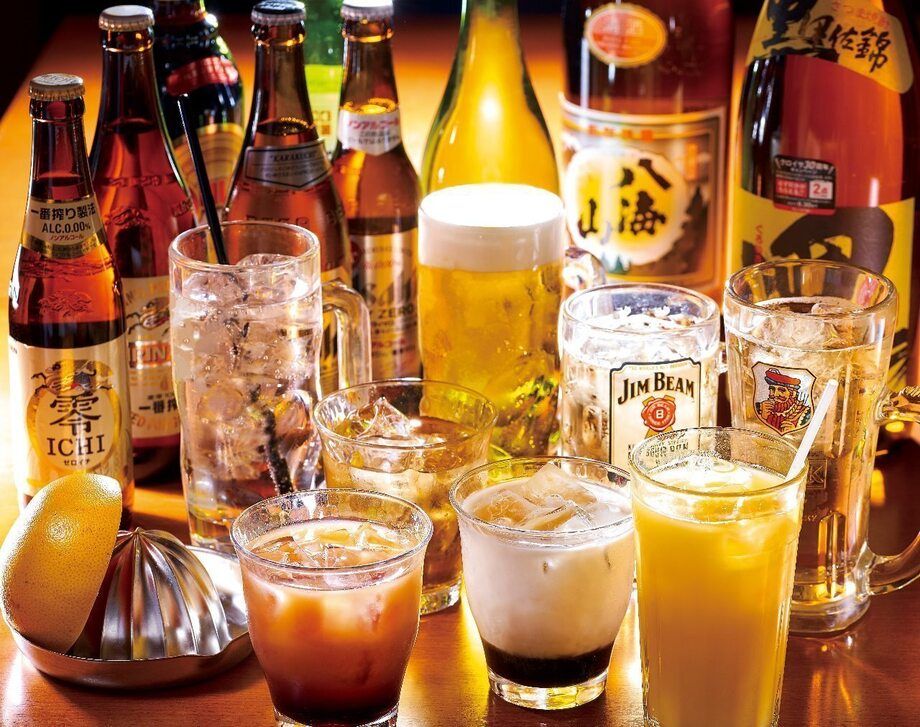 飲み放題（90分　1800円　　120分　2500円）