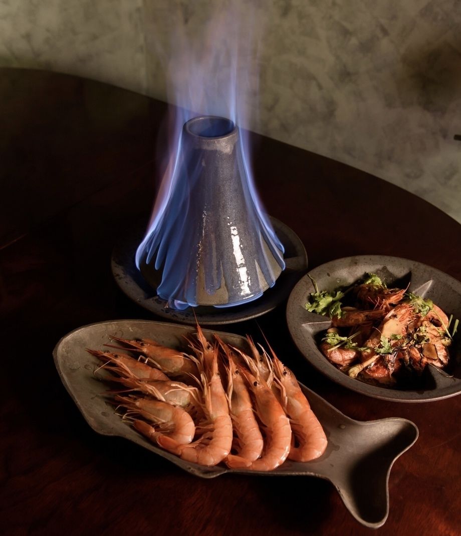 エビの火山焼き