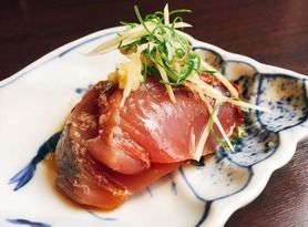 【鰹の胡麻油がけ】 