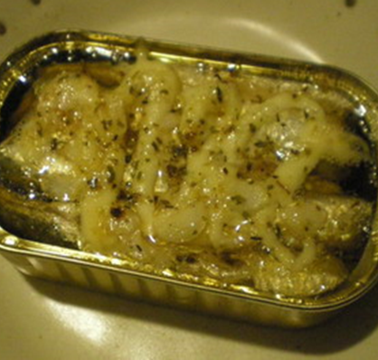 オイルサーディンのオーブン焼き　特製味噌マヨソース（600円）