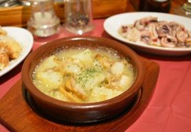 ホタテと新じゃがのアヒージョ