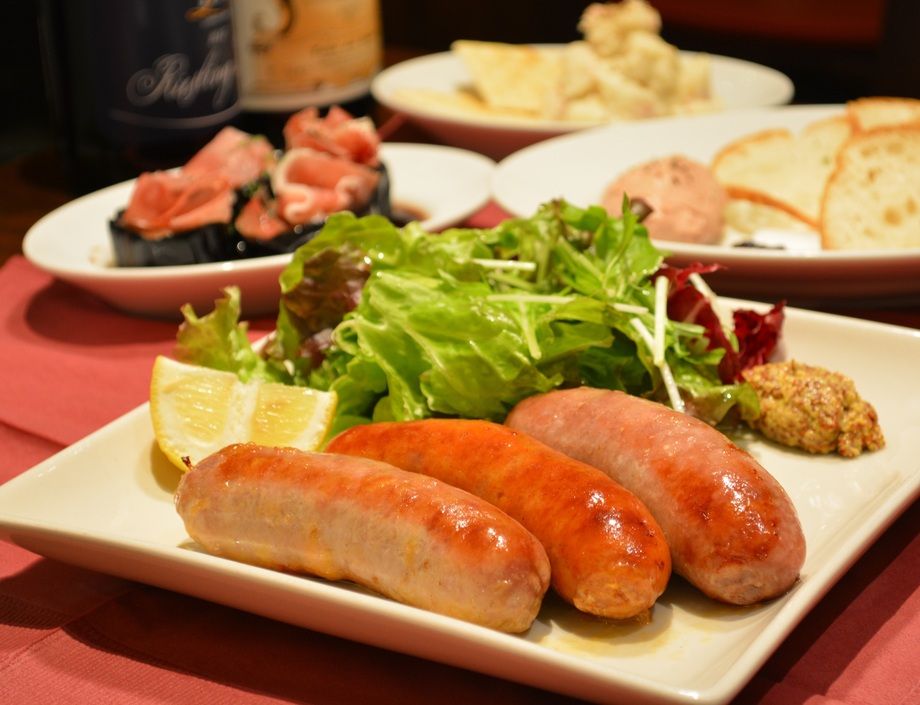 イベリコ豚のソーセージ（500円～（税抜））