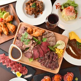 【豪華宴会♪】3時間飲み放題付「A5和牛食べ尽くし！ダイヤモンド肉バルコース」【全9品/6800円→5800円】