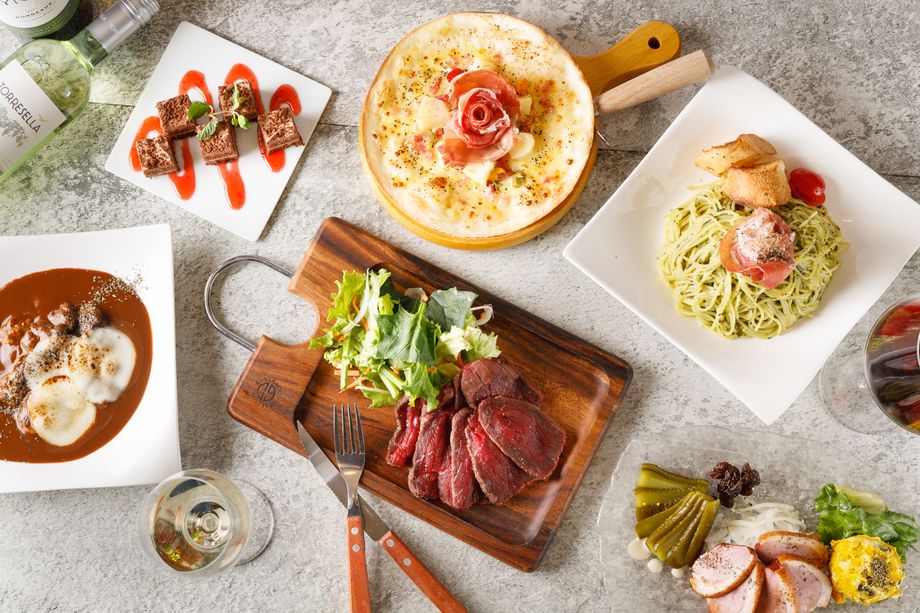 特別Lunch Plan2◆熟成肉アソート+パスタ+ピッツァ大満足プラン【3h飲み放題6皿9品3480円】