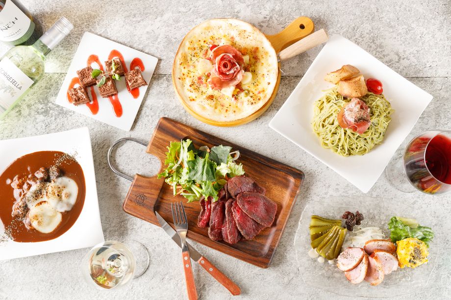 特別Lunch Plan1◆熟成牛のタリアータ&塩熟成鷄ご堪能【3h飲み放題5皿8品2980円】