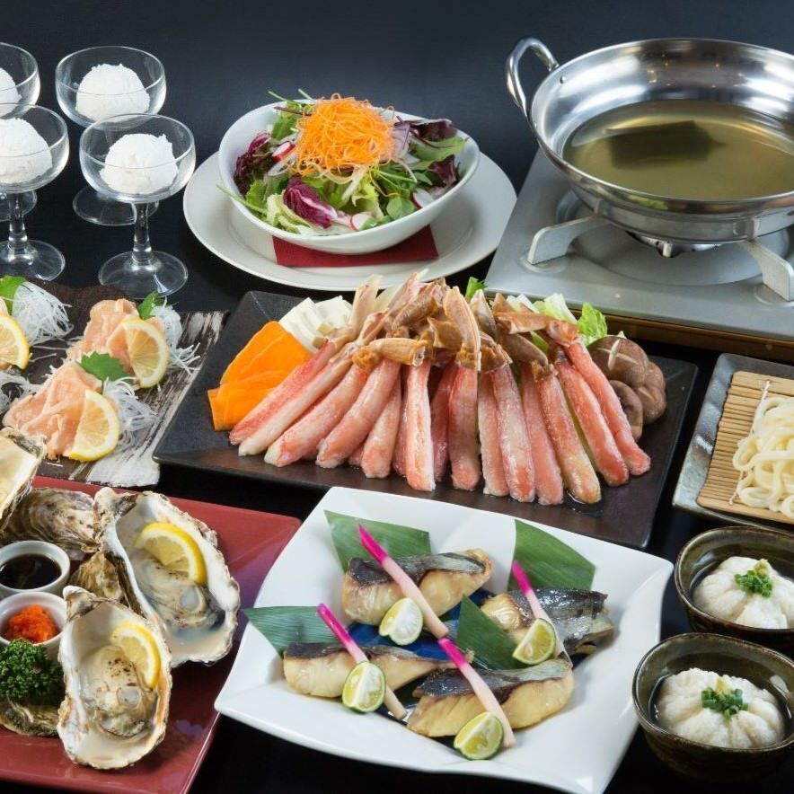 贅沢「かにしゃぶコース」