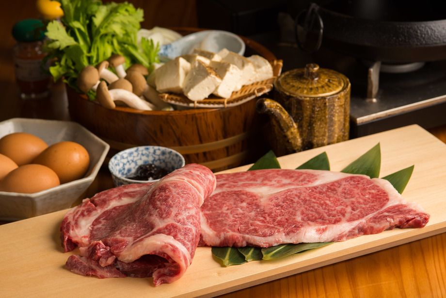 【ご予算内で大和牛を堪能するなら】大和牛鍋プラン（上：大和牛）　全7品＋120分飲み放題(忘年会 女子会 貸切 )