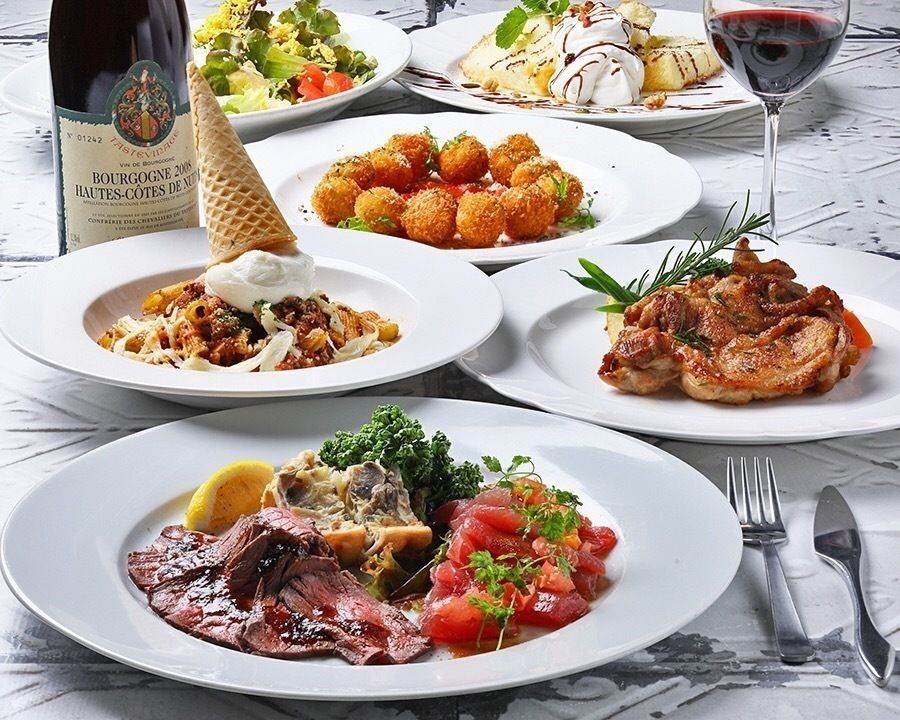 【1番人気】TERRE-a-Sスタンダードプラン｜話題のサラダや鶏モモ肉のディアボラなど絶品イタリアン全6品＋飲み放題2500円で6000円（税込）