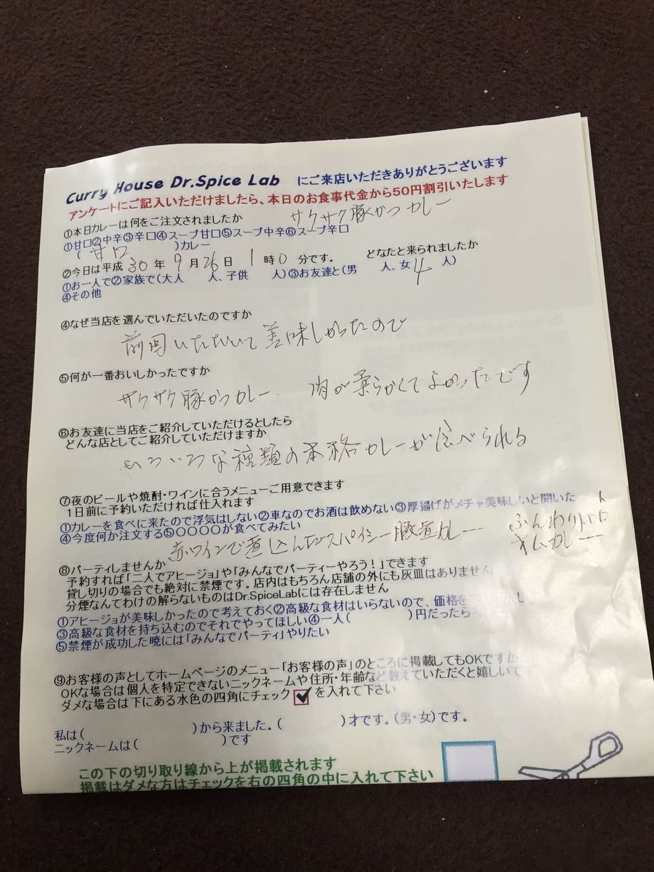 名無しさんご来店ありがとうございました。