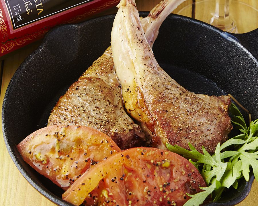 ロッヂのラムチョップ（1580円）