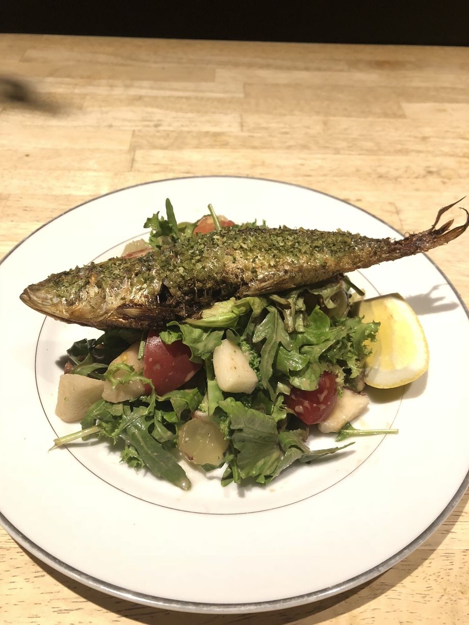 いわし丸ごとサラダ