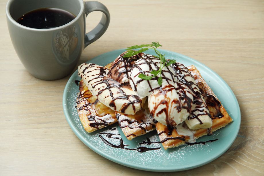 バナナチョコワッフルセット（1,000円）