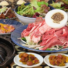 【女子会、飲み会に！】羊焼きコース全7品100分飲み放題付4500円（税込）