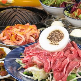 【定番ジンギスカン！】羊焼きコース全6品100分飲み放題付4000円（税込）