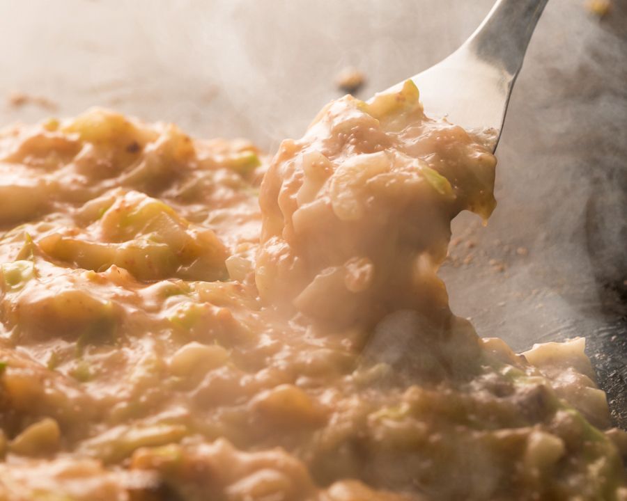 餅、チーズ、明太子もんじゃ